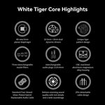 TRN White Tiger 3.5+4.4mm Wired In-Ear Earphone 6mm Planar Diaphragm HiFi Headset (Without Mic)