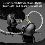 TRN VX Pro+ 3.5mm Detachable Wired In-Ear Earphones 9-Unit HiFi Music Headset with Mic