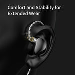 TRN VX Pro+ Type-C Detachable Wired In-Ear Earphone 9-Unit HiFi Music Headset with Mic