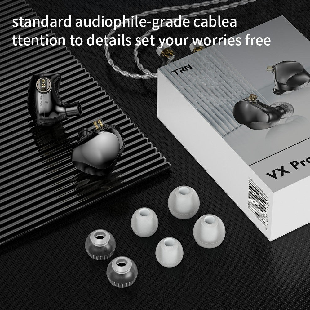 TRN VX Pro+ Type-C Detachable Wired In-Ear Earphone 9-Unit HiFi Music Headset with Mic