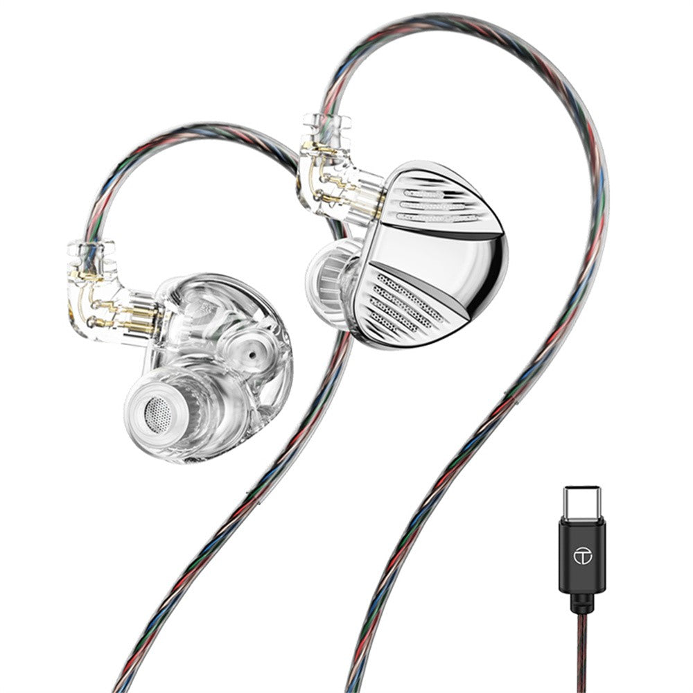TRN V10 Pro Type-C Detachable Wired In-Ear Earphone HiFi Music Gaming Headset with Mic