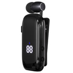 K88 Business Lavalier-høretelefoner Udtrækkelige Sports Bluetooth-kompatible Øretelefoner med LED-display