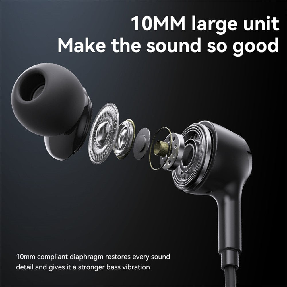 YESIDO YH53 3.5mm Wired Earphone Wire Control Phone Computer Music Gaming In-Ear Headset