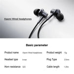 XIAOMI DDQ02WM 3.5mm Wired Earphone Wire Control Music Calls In-Ear Headset
