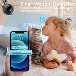 L30 1080P WiFi Camera 180 Degree Wide Angle Mini Security Camera with Night Vision Motion Detection