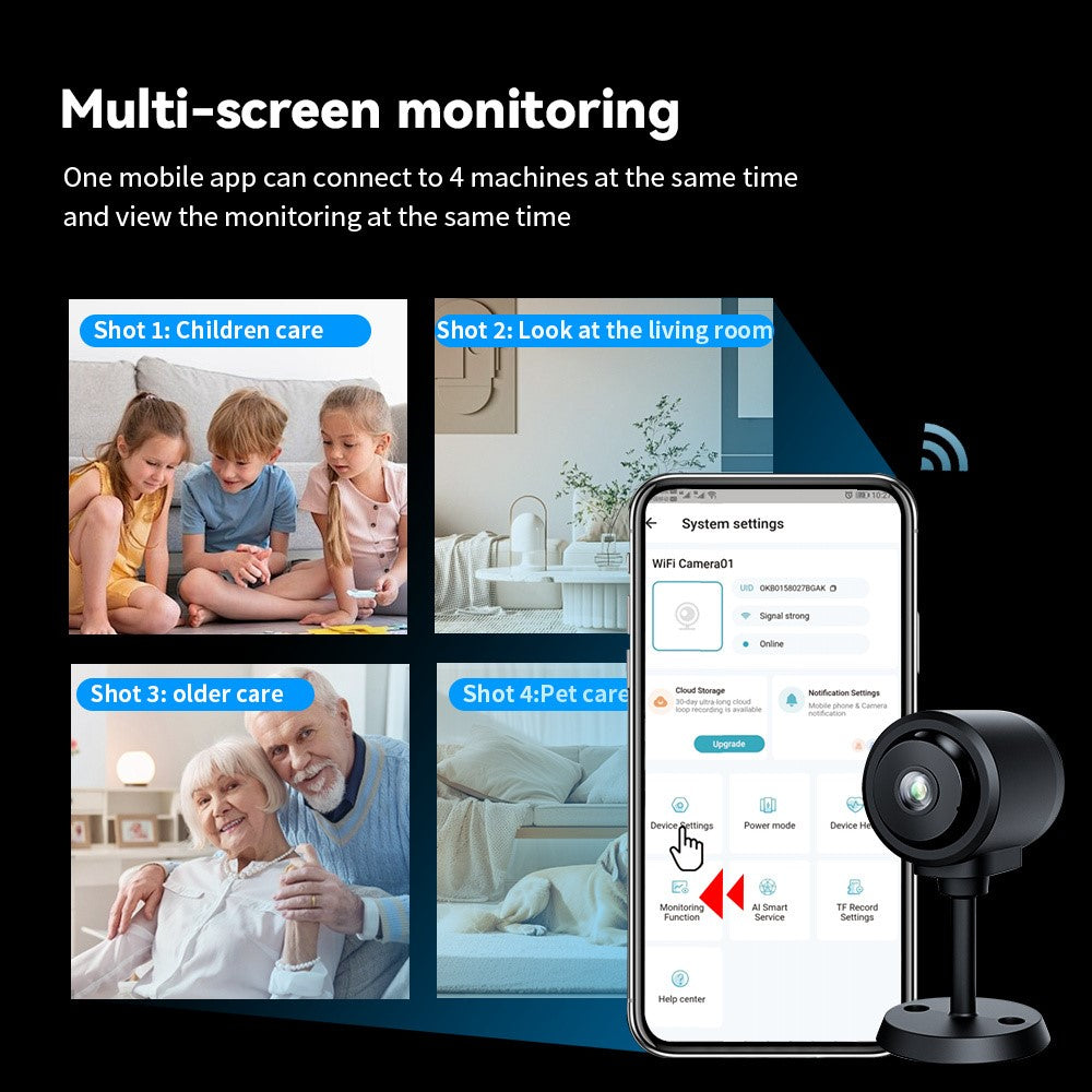 C1 WiFi Security Camera Night Vision Motion Detection 130 Degree Wide Angle Video Camera