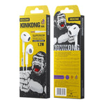 WEKOME YB05 Kinkong Series 3.5mm Interface 1.2m Wired Earphones Semi In-Ear Headphones