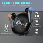 VSIDEA A15K Wireless Earbuds BT 5.4 Heavy Bass ENC Noise Cancelling IPX4 Waterproof TWS Headset