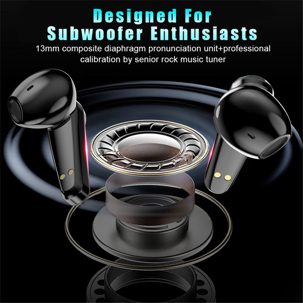 VSIDEA A15K Wireless Earbuds BT 5.4 Heavy Bass ENC Noise Cancelling IPX4 Waterproof TWS Headset