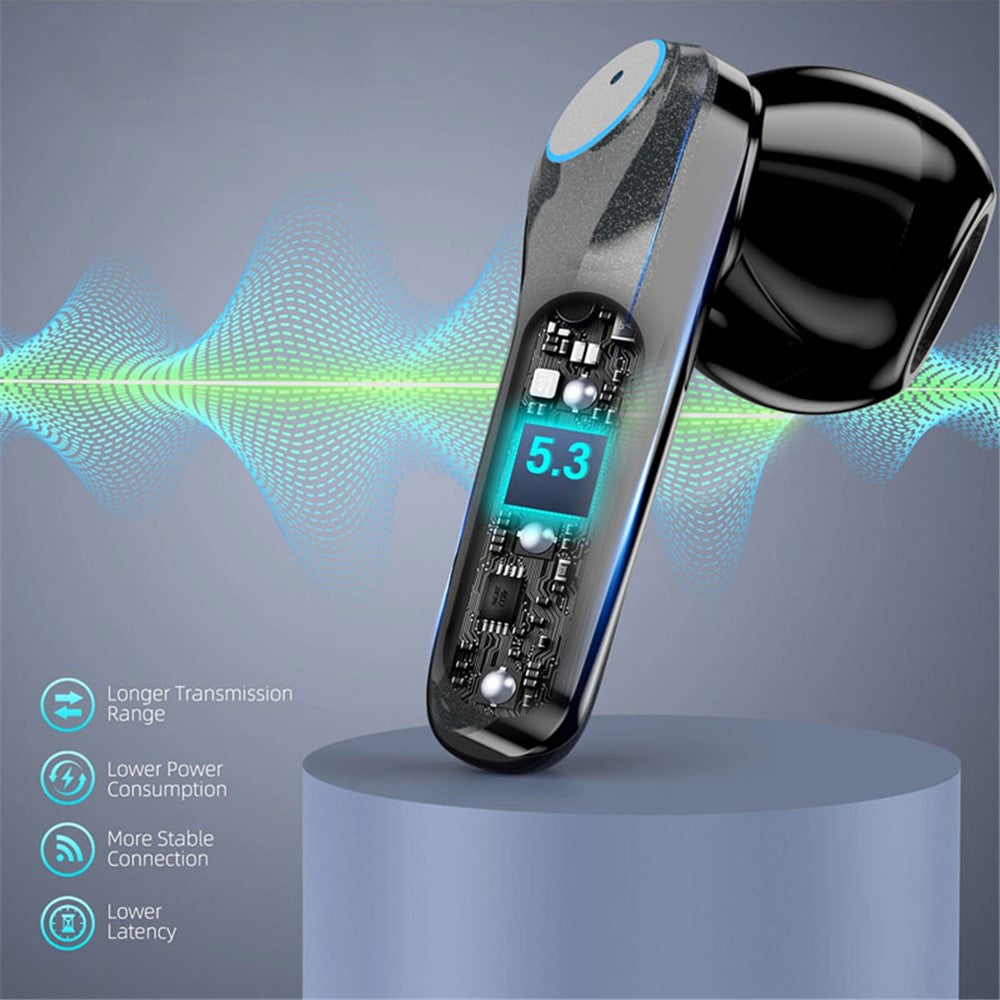 VSIDEA A15K Wireless Earbuds BT 5.4 Heavy Bass ENC Noise Cancelling IPX4 Waterproof TWS Headset