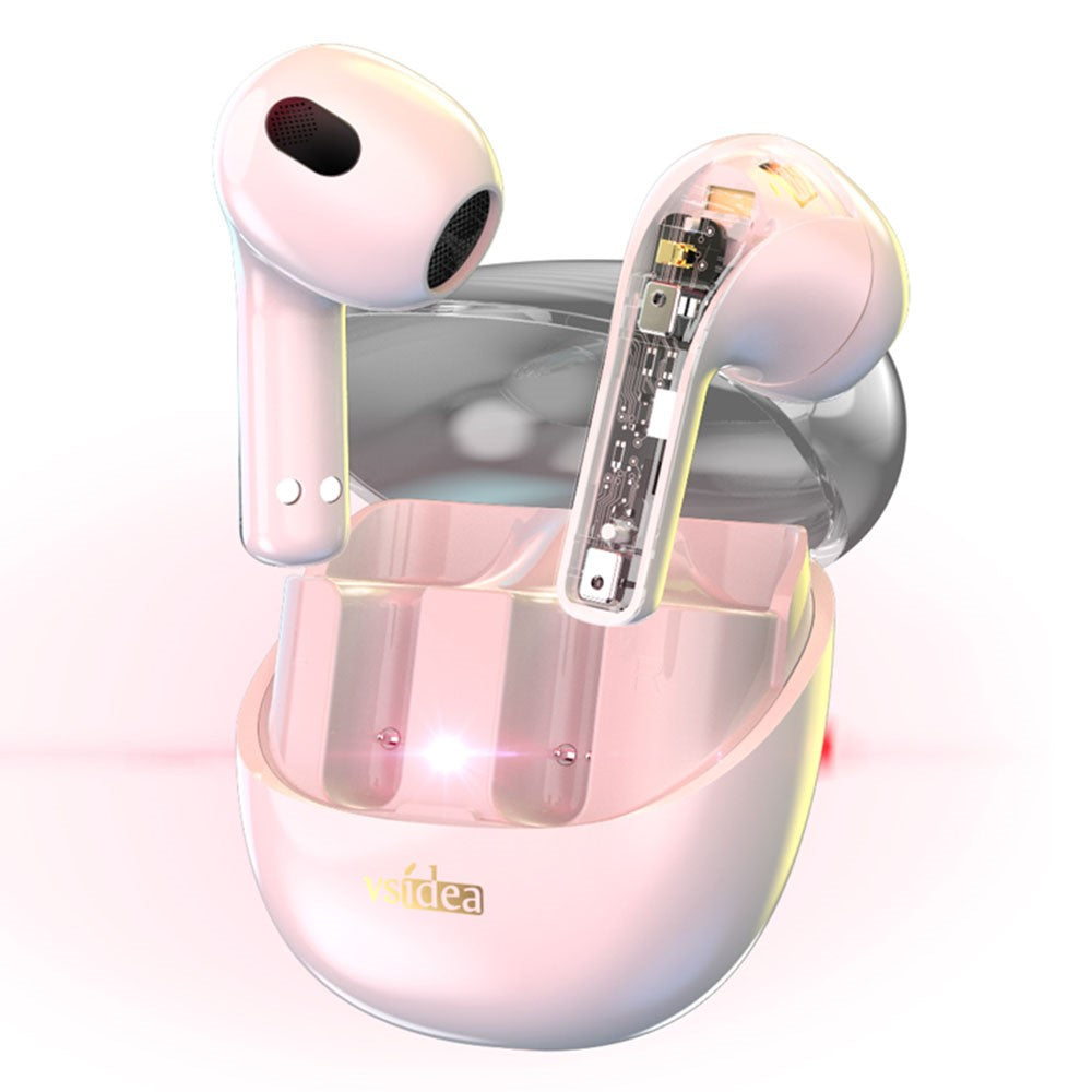 VSIDEA A56S Wireless Headphones BT Earbuds Bass Enhanced with Noise Cancellation Earphones