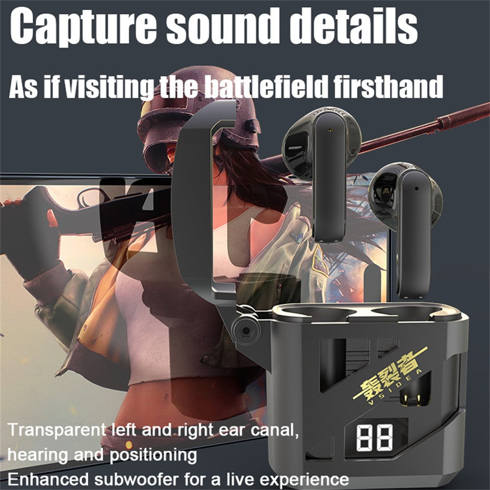 VSIDEA A88S Wireless Bluetooth-Compatible Earbuds Low Latency Deep Bass Semi In Ear Headphones