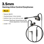 ESSAGER G62 Gaming Earphones 3.5mm Wired In-Ear Headphones with Microphone / Inline Controls