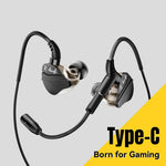 ESSAGER G62 Gaming Earphones 3.5mm Wired In-Ear Headphones with Microphone / Inline Controls