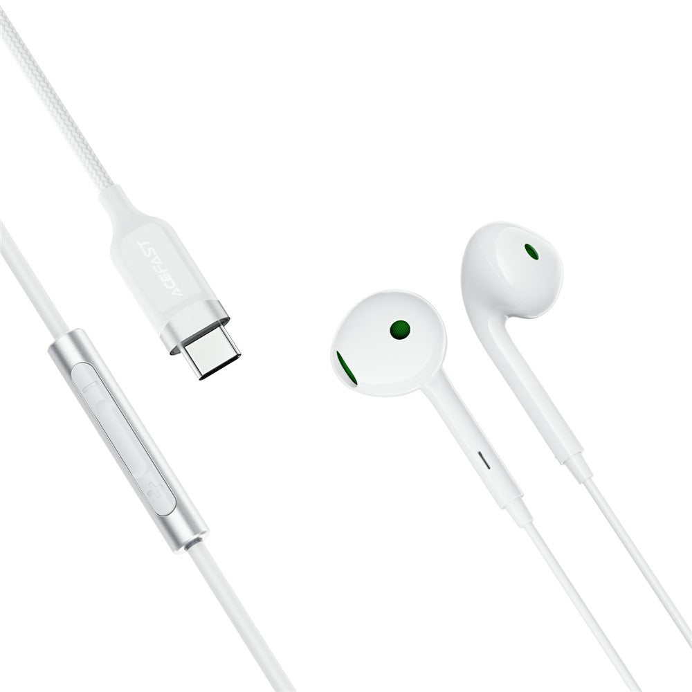 ACEFAST L7 USB-C Semi In-Ear Wired Earphones USB-C Headphones with Microphone for Mobile Phones / Tablets