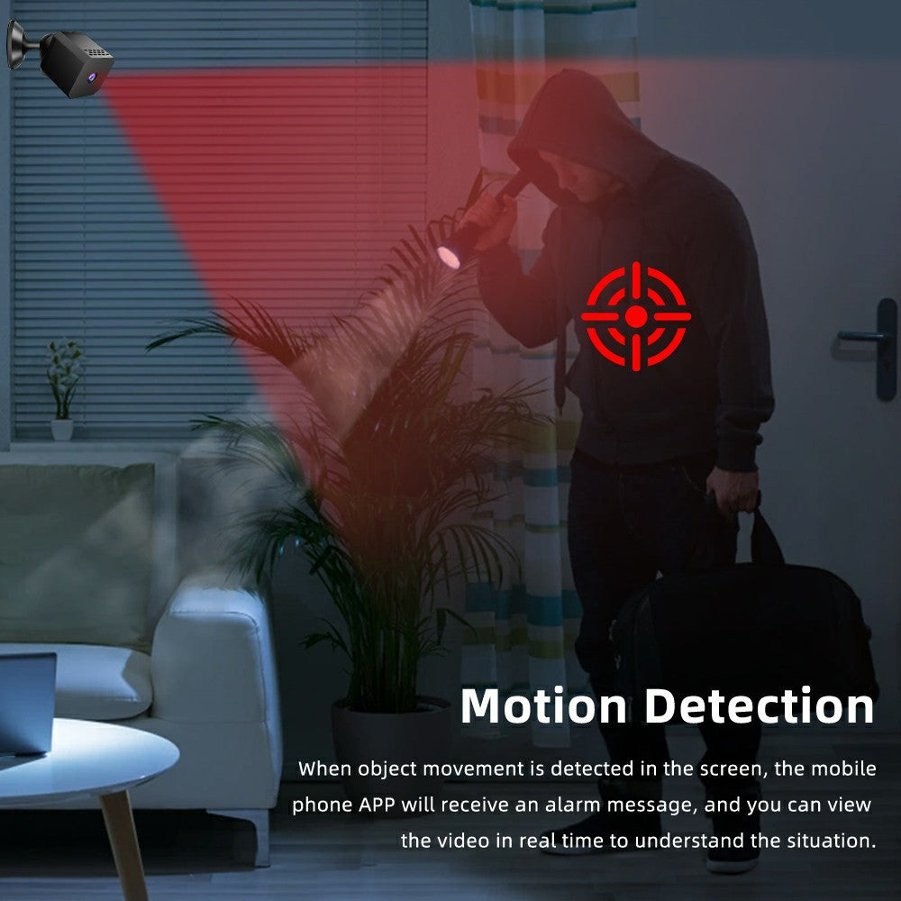 F1 Motion Detection WiFi HD Night Vision Camera Remote Viewing 1080P Wireless Security Cam