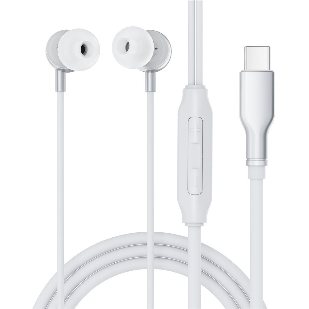 ACEFAST L8 For USB-C Devices In-Ear Wired Earphones With Mic Silicone Cable Tangle Free Headphones
