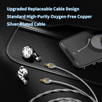 TRN Seahorse Pro HiFi Sound Wired Earphones with 2 Pin Detachable Cable Dynamic Driver Semi In Ear Headphones