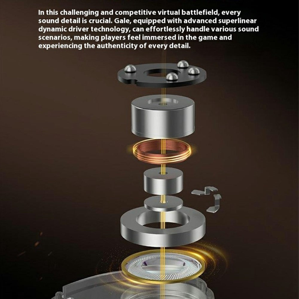 KZ Gale HiFi Gaming Earphones Dynamic Driver Audiophile Sound Quality In-Ear Headsets with Detachable Cable