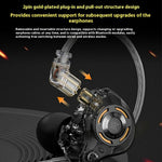 KZ Gale HiFi Gaming Earphones Dynamic Driver Audiophile Sound Quality In-Ear Headsets with Detachable Cable