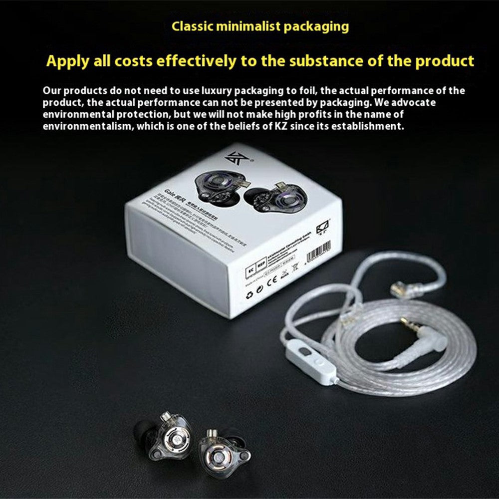 KZ Gale HiFi Gaming Earphones Dynamic Driver Audiophile Sound Quality In-Ear Headsets with Detachable Cable
