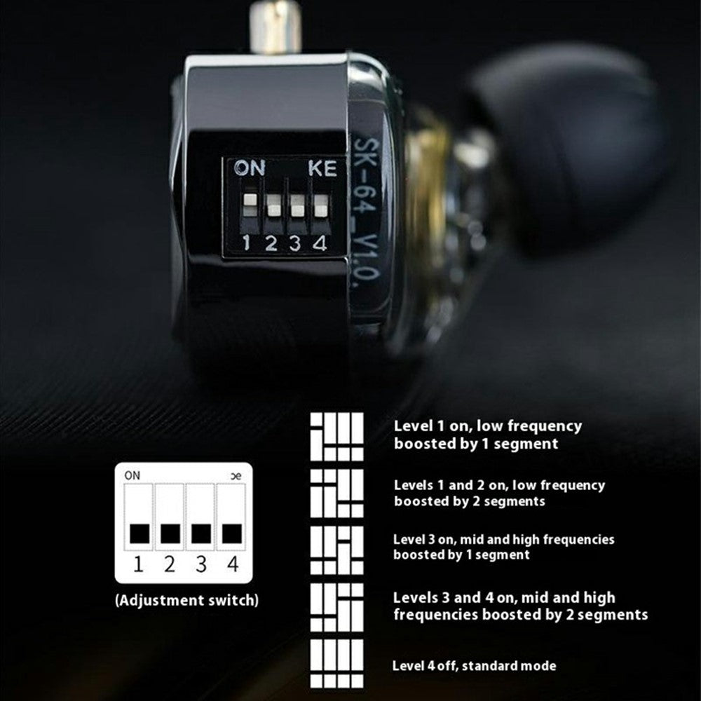KZ Vader Pro High-End 6-Driver Dynamic In-Ear Earphone Balanced Sound Wired Tuning Headsets