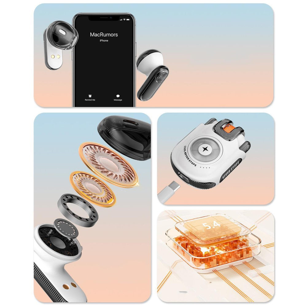 Q12 For TikTok Videos Selfie Remote Control Bluetooth-Compatible Earphones Half In Ear TWS Headsets