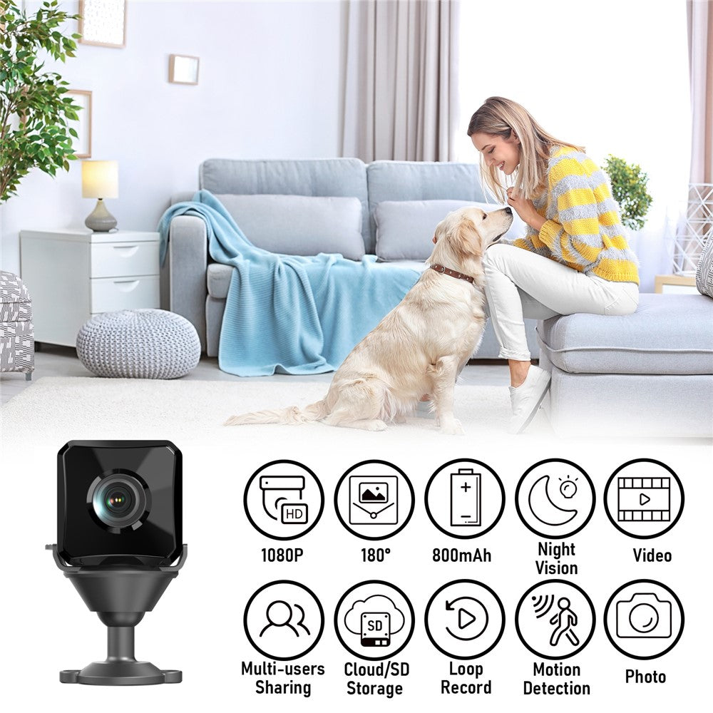 L29 Intelligent 180-Degree Wide Angle Camera 1080P HD WiFi Remote Viewing Home Security Camera