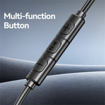 USAMS SJ758 EP-48 In-Ear Wired Earbuds Aluminum Alloy Type-C Earphones with Three-Button Control