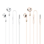 REMAX RM-05 3.5mm Semi In-Ear Wired Earphones Metal Construction 1200mm Cord Headset Built-in Microphone