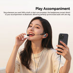 ESSAGER Type-C Karaoke Earphones with Built-in Sound Card, Real-Time Monitoring, In-Ear Headphones