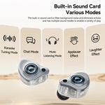 ESSAGER Type-C Karaoke Earphones with Built-in Sound Card, Real-Time Monitoring, In-Ear Headphones