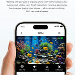 S20M Aquarium Camera Home Two-Way Audio Security Camera Support HD Night Vision for Fish Reptiles