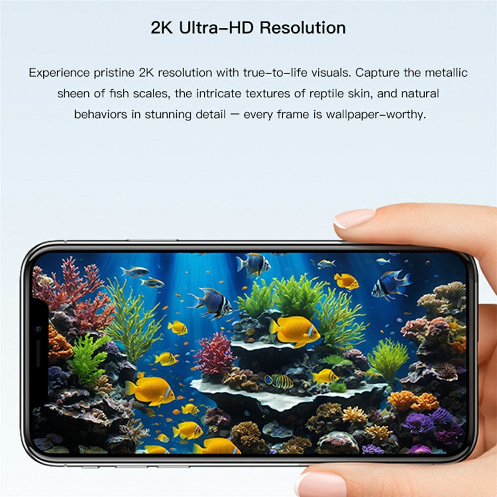 S20M Aquarium Camera Home Two-Way Audio Security Camera Support HD Night Vision for Fish Reptiles