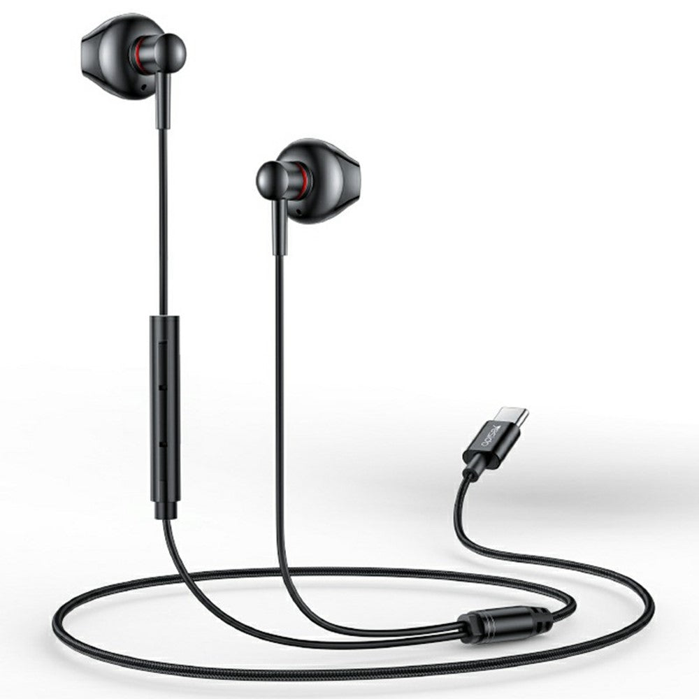 YESIDO YH49 Type-C Digital Earphones Lossless Audio Wired Earbuds for Desktop / Notebook / Tablet / Cell Phone