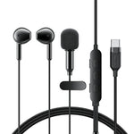 ACEFAST L12 USB-C Semi In-Ear Karaoke Wired Earphones Built-In Microphone for Live Streaming / Recording / Gaming