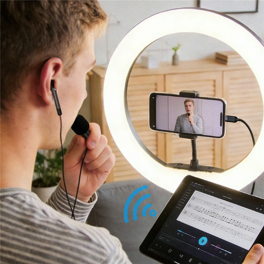 ACEFAST L12 USB-C Semi In-Ear Karaoke Wired Earphones Built-In Microphone for Live Streaming / Recording / Gaming