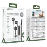 ACEFAST L12 USB-C Semi In-Ear Karaoke Wired Earphones Built-In Microphone for Live Streaming / Recording / Gaming