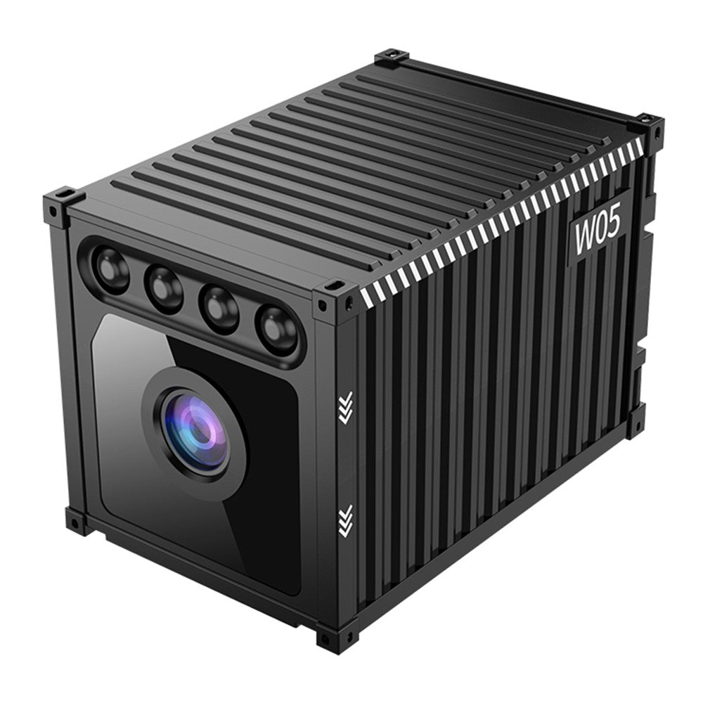 W05 mini WiFi-säkerhetskamera, 1080P HD, 130 graders vidvinkel, mörkerseende och rörelsedetektering för övervakning av husdjur i hemmet