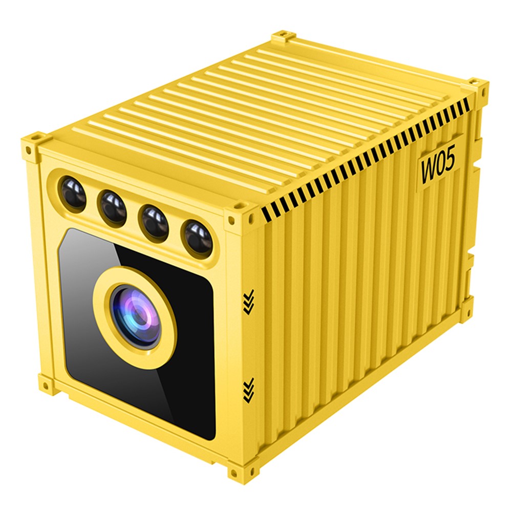 W05 mini WiFi-säkerhetskamera, 1080P HD, 130 graders vidvinkel, mörkerseende och rörelsedetektering för övervakning av husdjur i hemmet