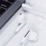 ACEFAST L14 Wired Earphone 3.5mm Semi In-Ear Headphones with HD Microphone for Phone Tablet