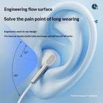ERAZER EY02 Wired Earphones 14mm Driver HiFi Sound Semi-in-ear Earphones with Mic (Invested By Lenovo)