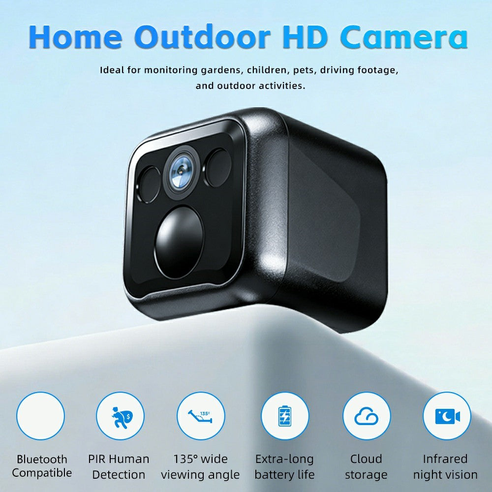B01 Mini WiFi Security Camera 3MP HD 1080P Night Vision PIR Human Detection Wireless Safety Camera for Home Outdoor