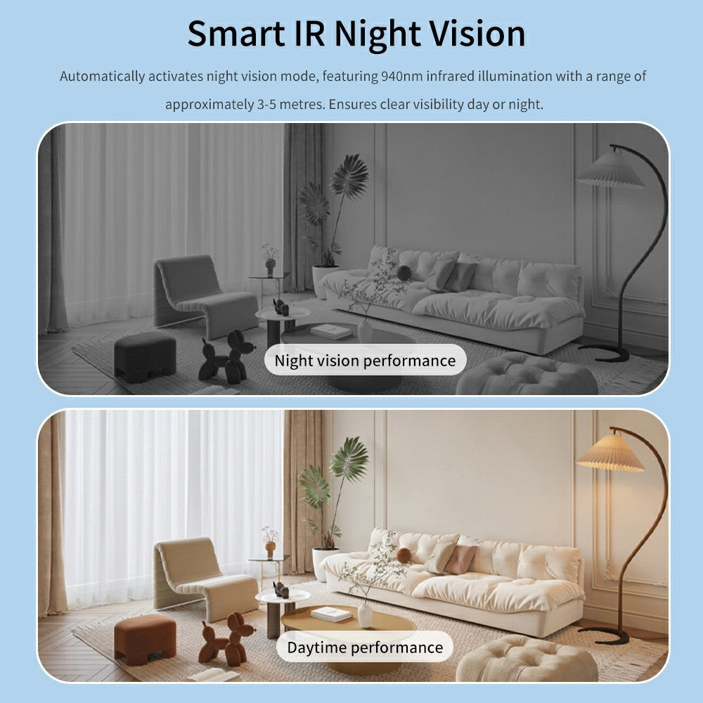 B01 Mini WiFi Security Camera 3MP HD 1080P Night Vision PIR Human Detection Wireless Safety Camera for Home Outdoor