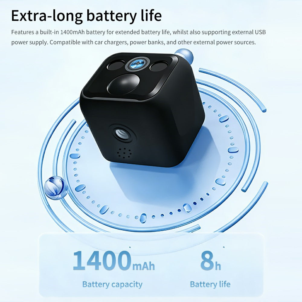 B01 Mini WiFi Security Camera 3MP HD 1080P Night Vision PIR Human Detection Wireless Safety Camera for Home Outdoor