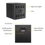 W10 WiFi HD Mini Security Camera Night Vision Motion Detection 1080P Indoor Surveillance Camera
