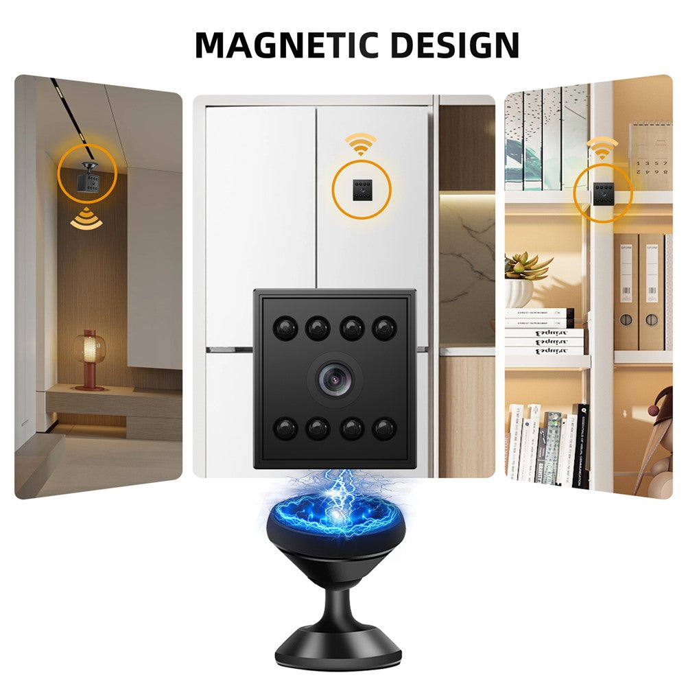 W10 WiFi HD Mini Security Camera Night Vision Motion Detection 1080P Indoor Surveillance Camera