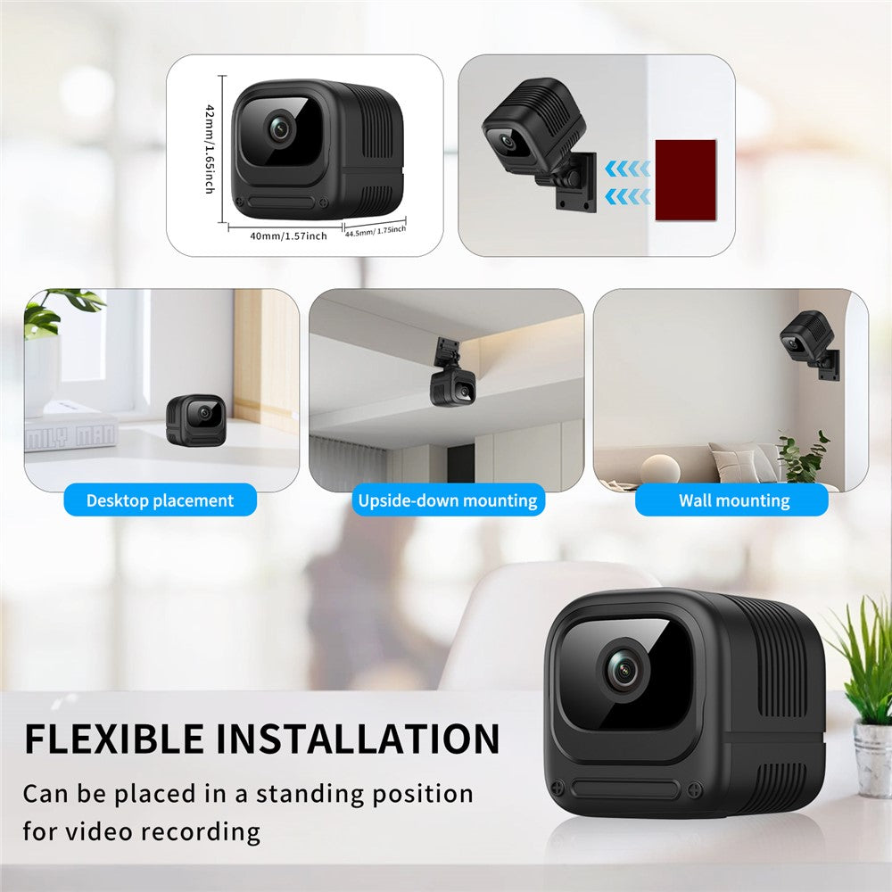 W08 WiFi Mini Camera HD 1080P Infrared Night Vision Motion Detection 130 Degree View Security Cam for Home