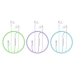 WEKOME YB13 Macaron Series Type-C kablet øretelefon 10mm HiFi lyd in-ear hovedtelefon til musik og opkald