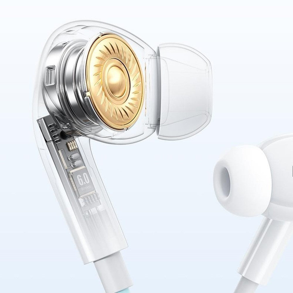WEKOME YB13 Macaron Series 3.5 mm kablede høretelefoner 10 mm driver in-line kontrol høretelefoner til musik og opkald